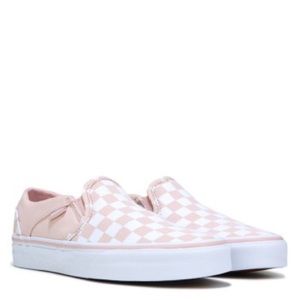 Asher Checkered Slip-On Sneaker Blush